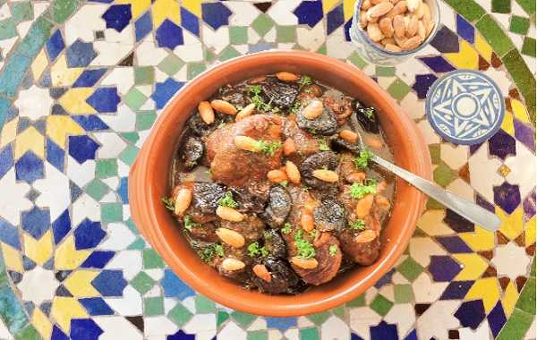 Tajine d'agneau aux pruneaux