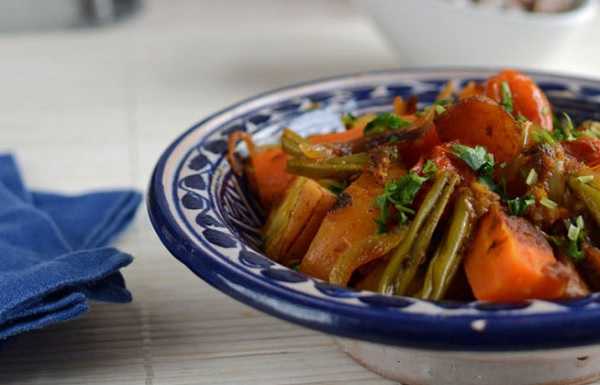 Tajine de lotte aux légumes de printemps