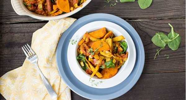 Tajine de navets aux patates douces