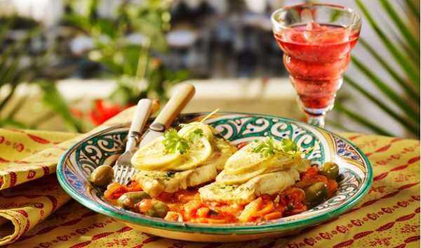Tajine de panga aux légumes