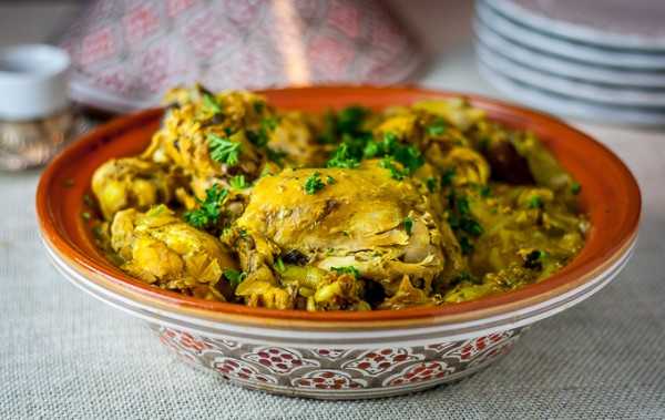 Tajine de poulet au safran