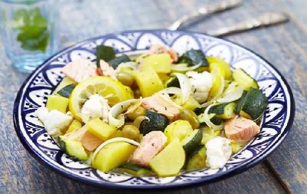Tajine de thon aux courgettes