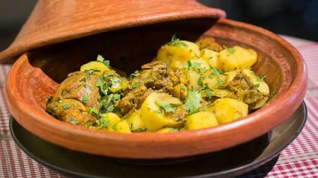 Tajine d'agneau aux topinambours