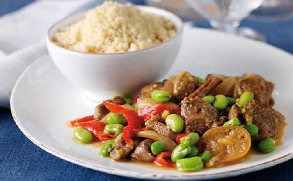 Tajine de veau aux fèves