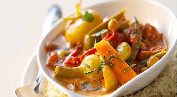 Tajine de veau aux légumes de printemps