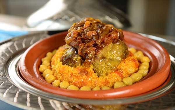 Couscous au poulet et oignons