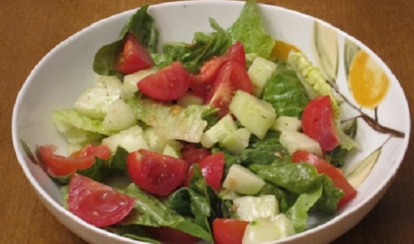 Salade de tomates et de concombre