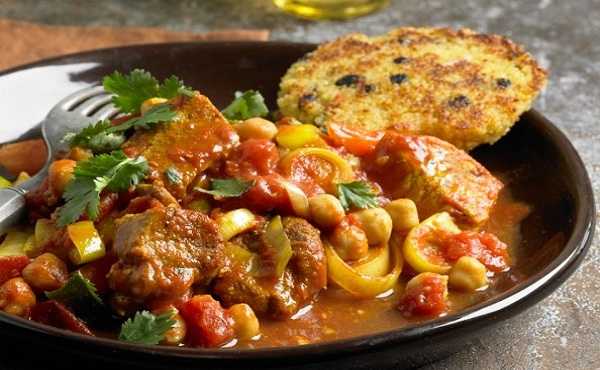 Tajine de veau aux pois chiches