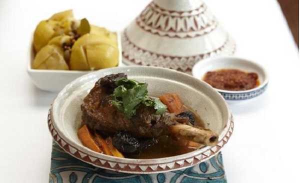 Tajine d'agneau aux pruneaux et carottes