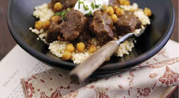Tajine de boeuf aux pois chiches