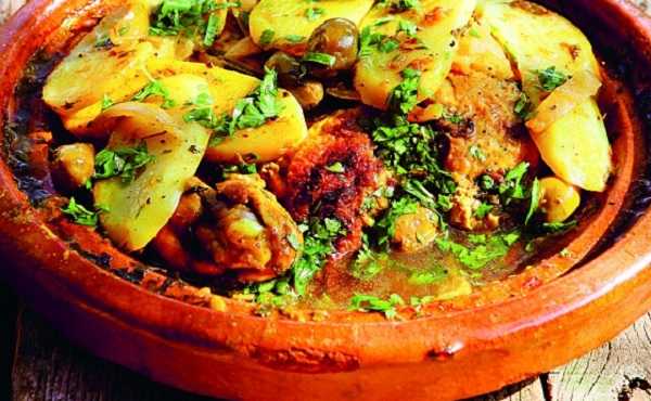 Tajine de poulet aux pomme de terre