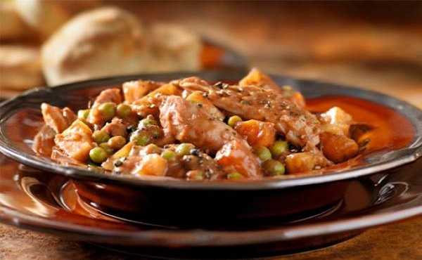 Tajine de poulet et petits pois