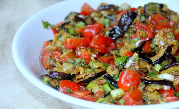 Aubergines en salade