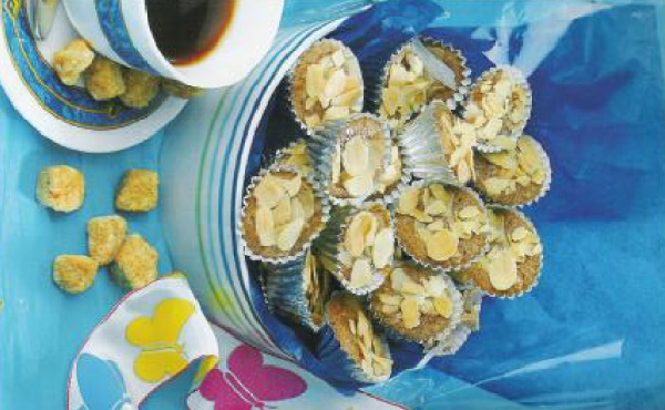 Caissettes aux amandes et chocolat