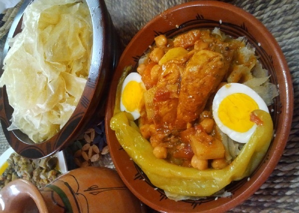 Chakhchoukha en sauce de biskra