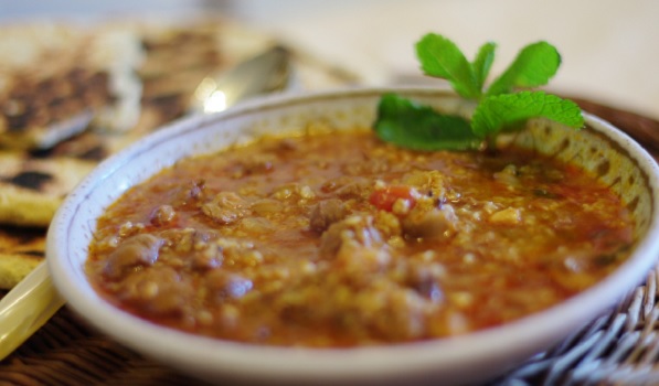 Chorba aux boulettes de viande