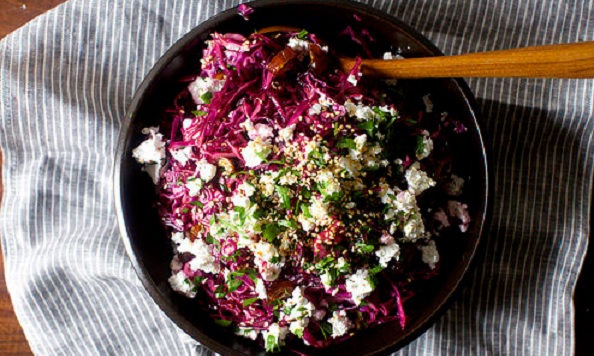 Chou rouge en salade