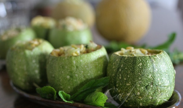 Courgettes farcies au blé