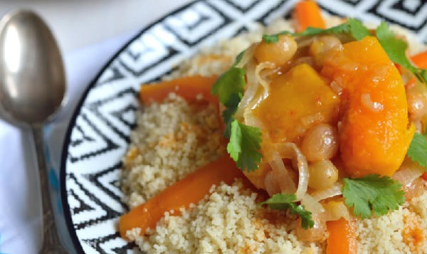 Couscous au loup de mer