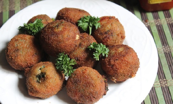 Croquettes de viande aux épinards