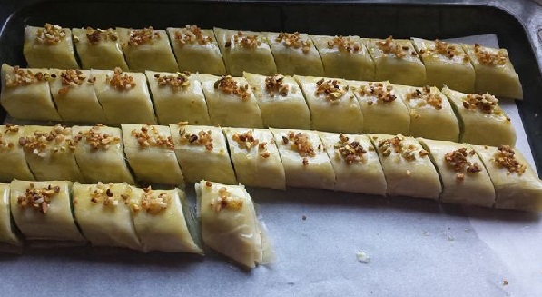 Feuilletés aux amandes et aux pistaches