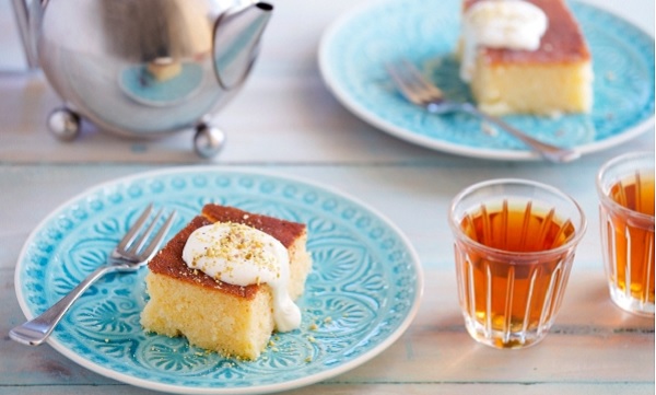 Gâteau de semoule au yaourt et citron