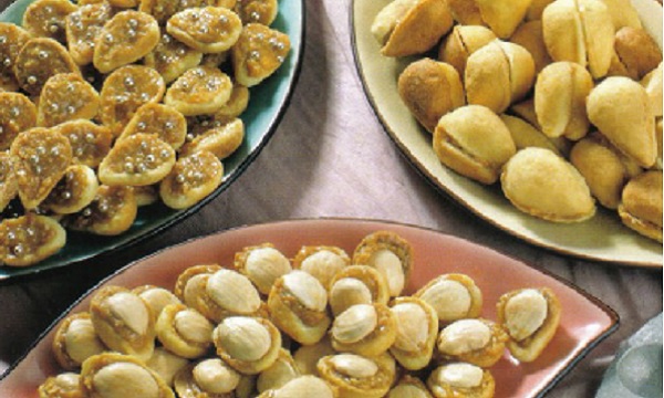 Gâteaux aux amandes et aux noix