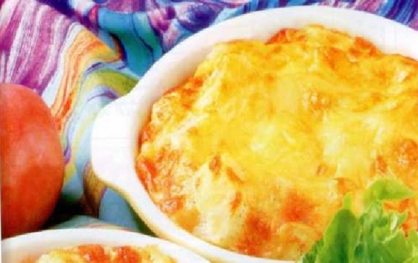 Gratin au pomme de terre et aux oeufs