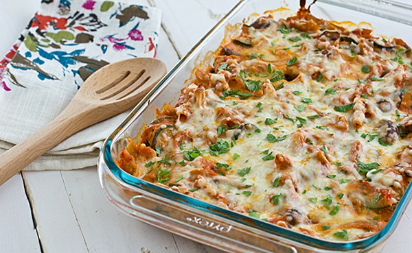 Gratin de riz aux légumes