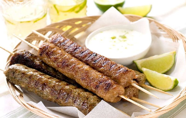 Kefta de dinde en brochettes