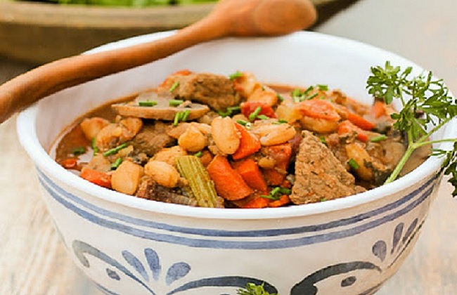 Loubia au boeuf bourguignon