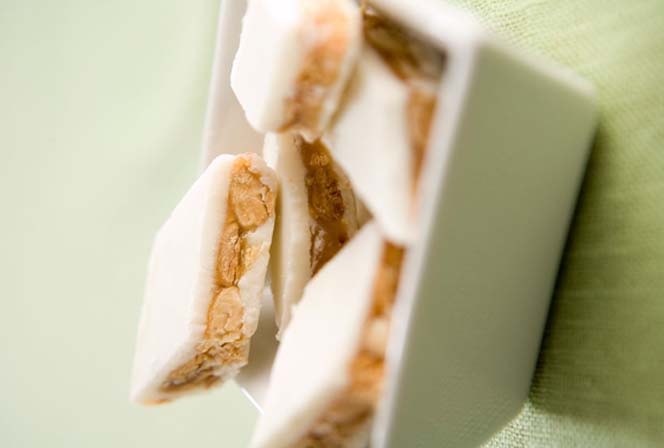 Nougat au chocolat blanc