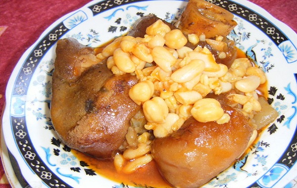 Pied de veau aux haricots blancs- Loubia