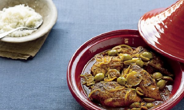 Poulet aux olives façon marocaine