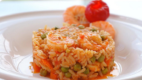 Riz aux crevettes et légumes