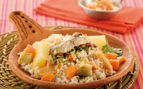 Riz aux légumes et au poisson