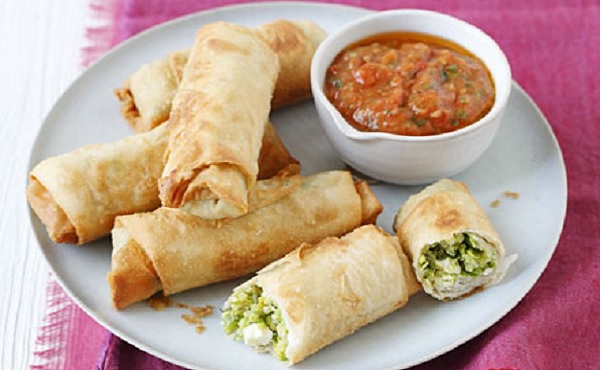 Rouleaux de Brick au Saumon