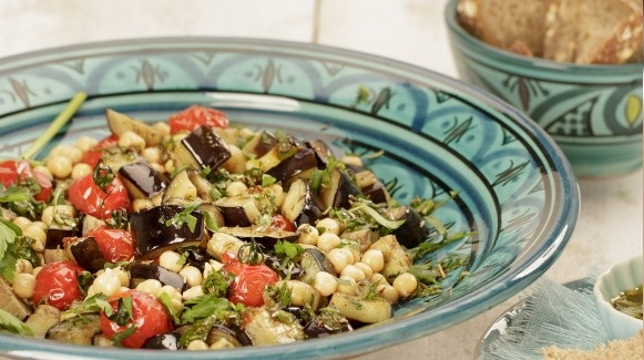 Salade d'aubergines au cumin