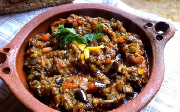 Salade d'aubergines grillées