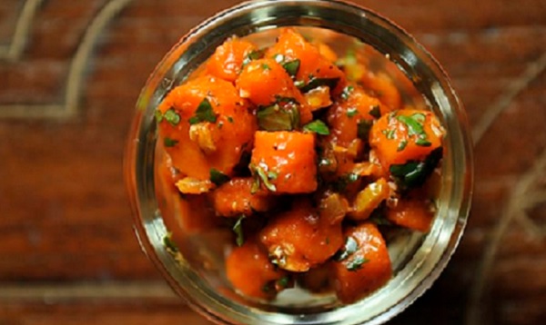 Salade de carottes à l'eau de fleur d'oranger