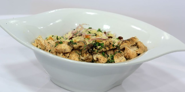 Salade de riz et de poulet