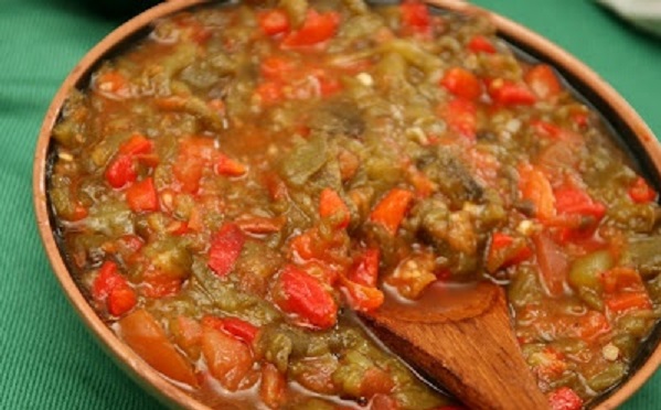 Salade de tomates et poivrons