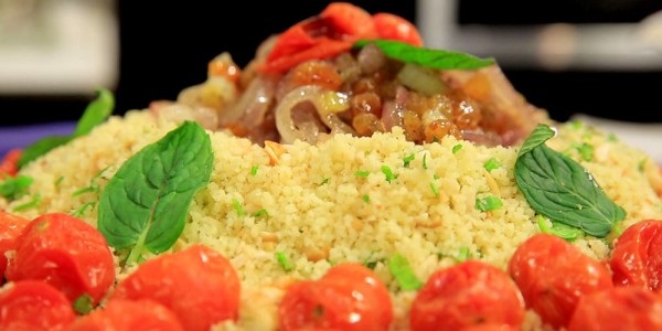 Taboulé au fromage de chèvre et tomates cerises