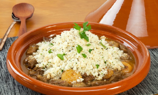 Tajine d'agneau au couscous