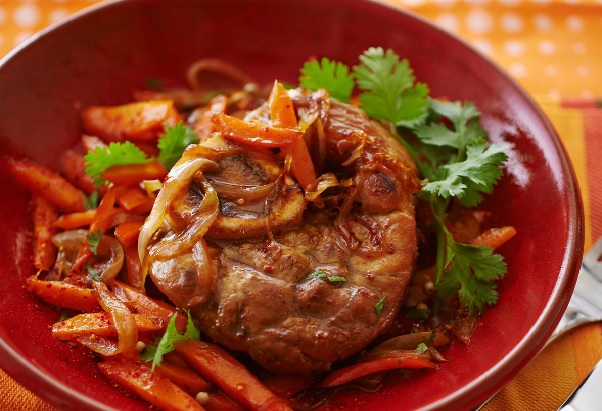Tajine d'agneau aux carottes