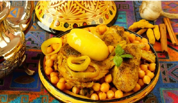 Tajine de canard aux pois chiches