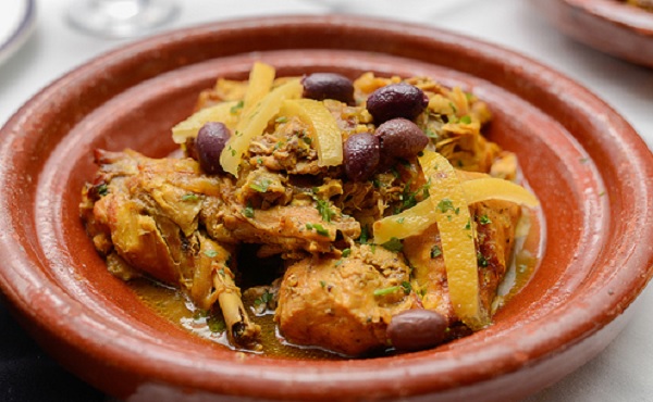 Tajine de dinde aux olives et citrons confits