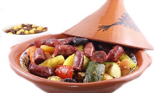 Tajine de légumes au merguez