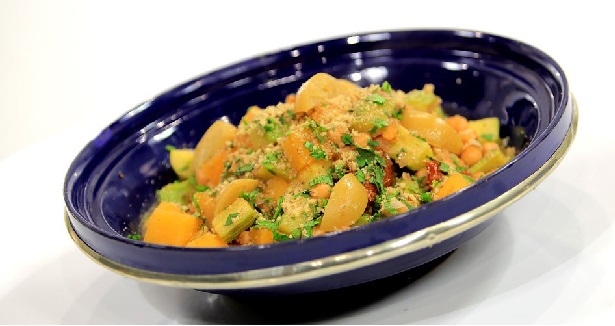 Tajine de légumes végétarien épicé