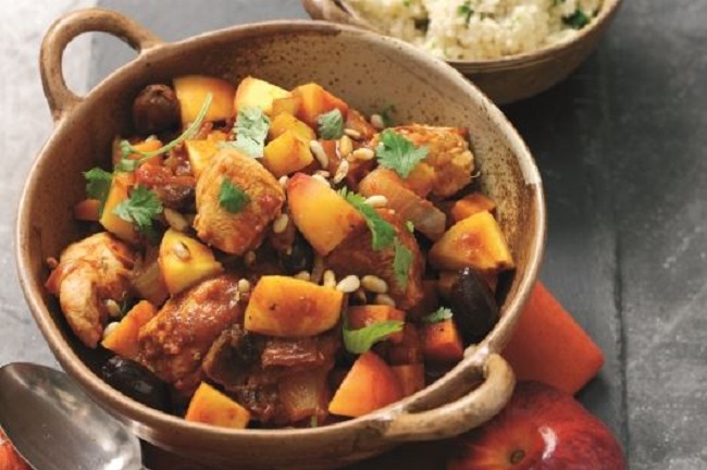 Tajine de poulet aux patates douces